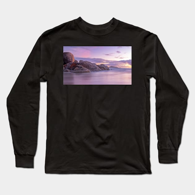 Whisky Bay Sunset Long Sleeve T-Shirt by LukeDavidPhoto